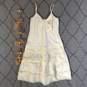 Anthropologie Cream Dress